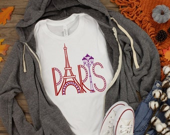 Paris Eiffel Tower T-Shirt: Parisian Style Travel Tee