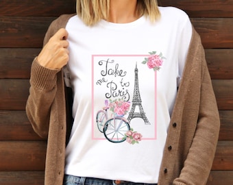Eiffelturm Paris T-Shirt: Reise-T-Shirt im Pariser Stil