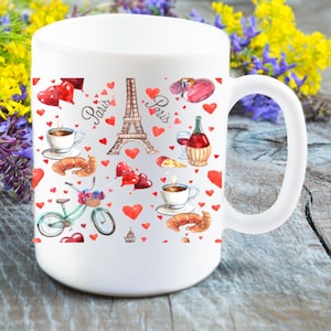 Coffee Mug,Coffee Cup,Eiffel Tower Mug,Chic Paris Mug,France Mug,Paris Fashion Coffee Mug Paris Cafe Mug11oz