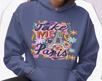 Bring mich nach Paris Hoodie: Eiffelturm French Style Sweatshirt