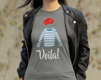 Voila Paris T-Shirt: French Icons, Birthday Gift