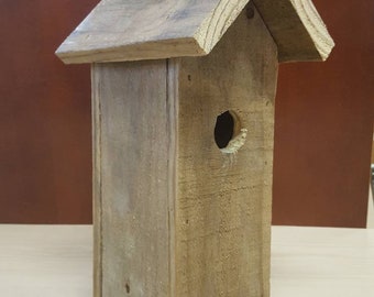 Birdhouse,wood, reclaimed wood, rustic, farmhouse, made in the USA, country