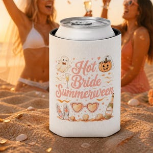 Het brud Sommarkonst Burkkylare | Halloween Möhippa, Pumpa Spöke Strandikoner Koozies