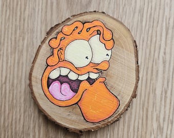 Rodaja de madera personalizada: obra de arte hecha a mano