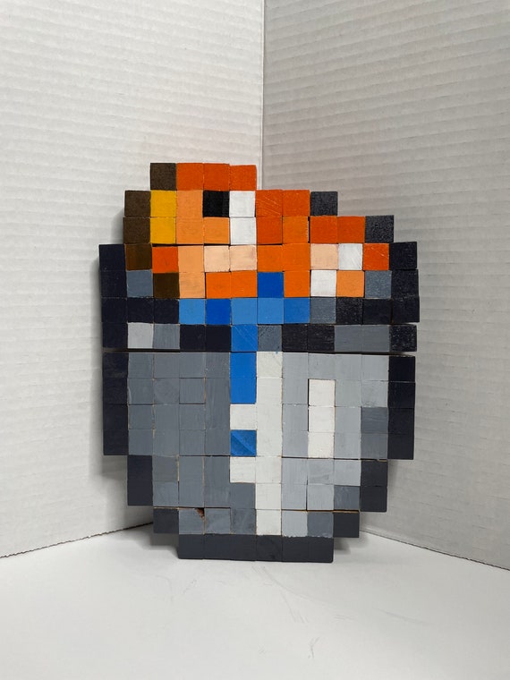 Minecraftinspired Fish in a Bucket Etsy