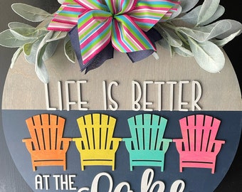 Life is Better at the Lake, Lake Door Hanger