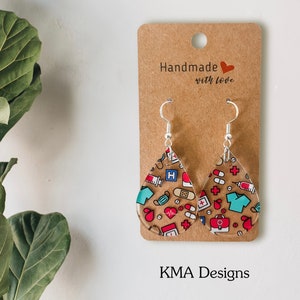 Nursing Teardrop Earrings