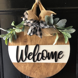 Front Door Decor | Welcome Door Hanger | Unique Housewarming Gift
