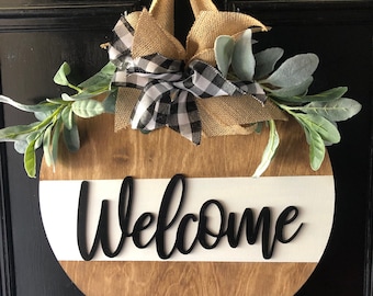 Front Door Decor | Welcome Door Hanger | Unique Housewarming Gift