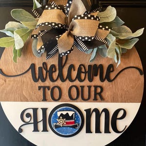 Interchangeable Door Sign with Four Seasons, Seasonal Door Hanger, Changeable Door Hanger