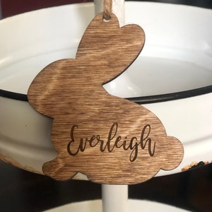 Personalized Bunny Easter Tag
