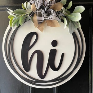 Decoración de la puerta principal / Colgador de alta puerta