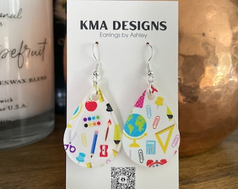 Teacher Teardrop Earrings