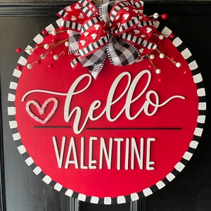 Hello Valentine | Door Hanger | Valentine’s Day