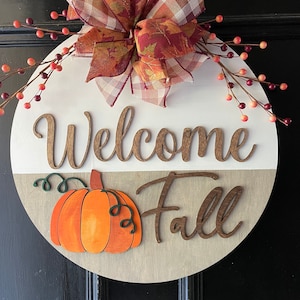 Fall Door Hanger | Welcome Fall