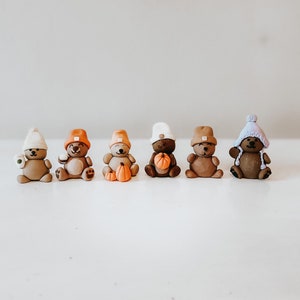 Beanie Bears | Mini Bears with Fall Outfits