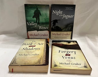 Michael Gruber Novels: Valley of Bones, Night of the Jaguar, The Book of Air and Shadows, The Forgery of Venus - Paperback
