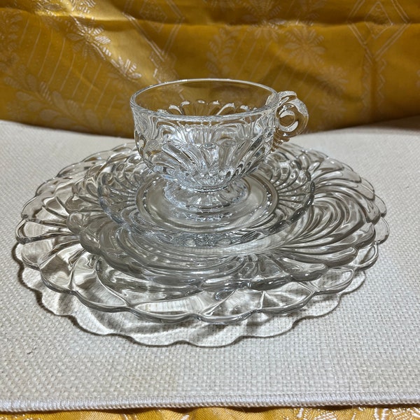 Vintage Caprice Clear (Stem 300) 4 Piece Dinnerware Set, Casual Dinnerware, Everyday Dinnerware, Formal Dinnerware, Special Occasion