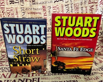 Stuart Woods Novels: Short Straw, Santa Fe Edge (Ed Eagle Series), Blood Orchid, Iron Orchid (Holly Barker Series)