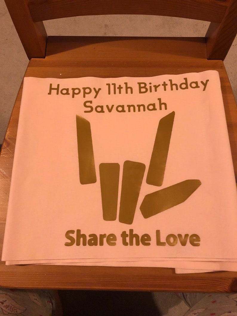 Personalised Plastic Table Covers Etsy