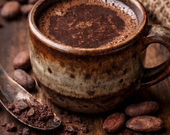 100 % pâte de cacao, petite quantité, origine mexicaine. Sans sucre, sans additifs. Cacao pur