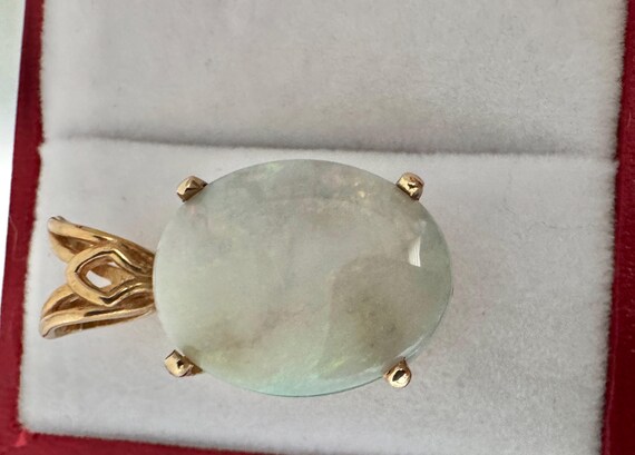 14K Solid Gold 5ct Opal Genuine Gemstone Beautifu… - image 7