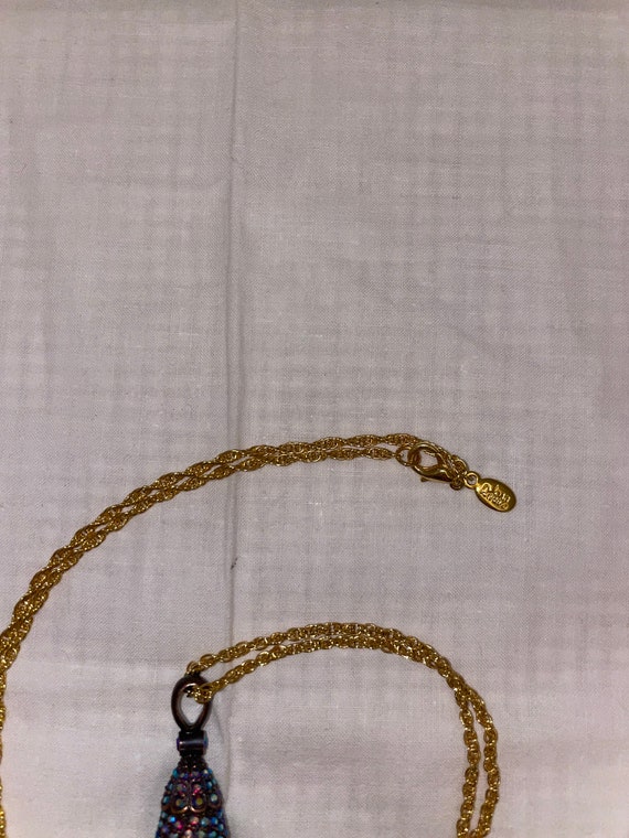 Joan Rivers Teardrop Multi Color Crystal  Pendant… - image 6