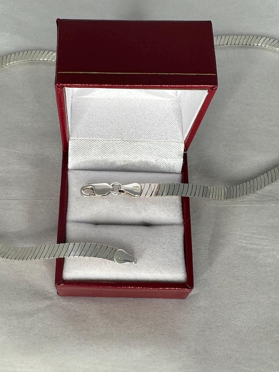 Snake Pattern Heavy Milor Solid 925 Sterling Silv… - image 7