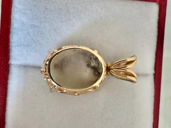 14K Solid Gold 5ct Opal Genuine Gemstone Beautifu… - image 5