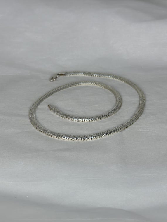 Snake Pattern Heavy Milor Solid 925 Sterling Silv… - image 6