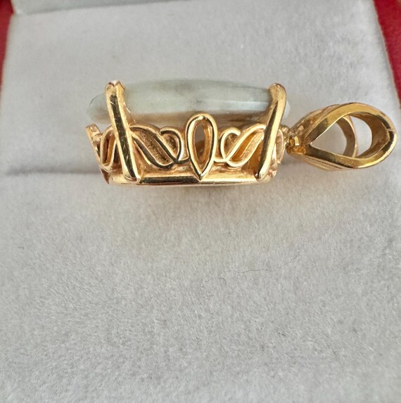 14K Solid Gold 5ct Opal Genuine Gemstone Beautifu… - image 8