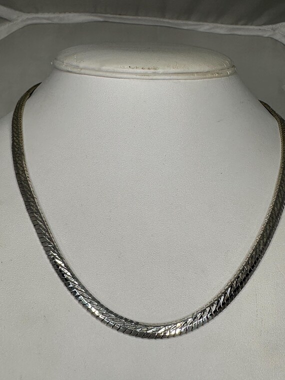 Snake Pattern Heavy Milor Solid 925 Sterling Silv… - image 3