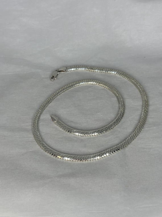 Snake Pattern Heavy Milor Solid 925 Sterling Silv… - image 5