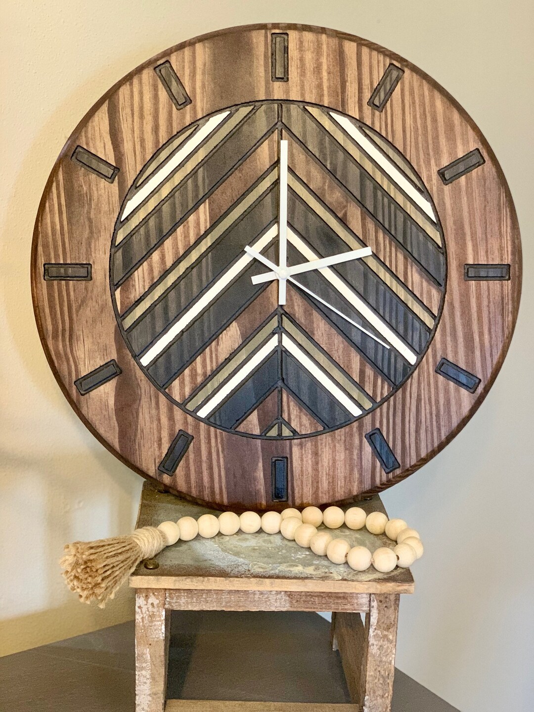 Barnwood Quilt Clock Etsy