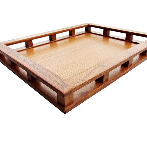 Vintage shops Mid Century Modern Danish Teak Tray by Jens Quistgaard for Dansk Wood Minimalist Serving Tray