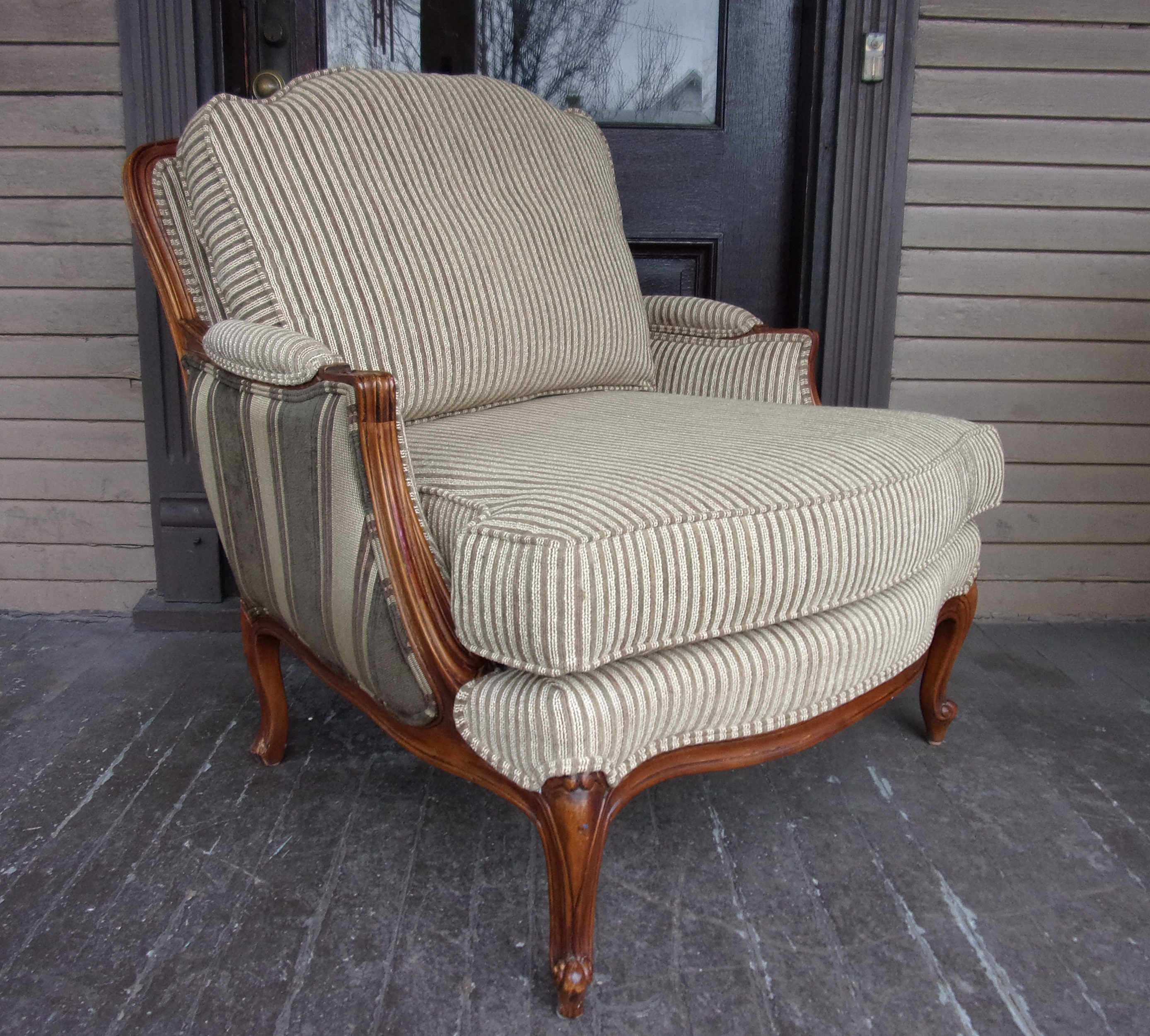Vintage Bergere Lounge Chair PAIR Ethan Allen French Louis XV Etsy