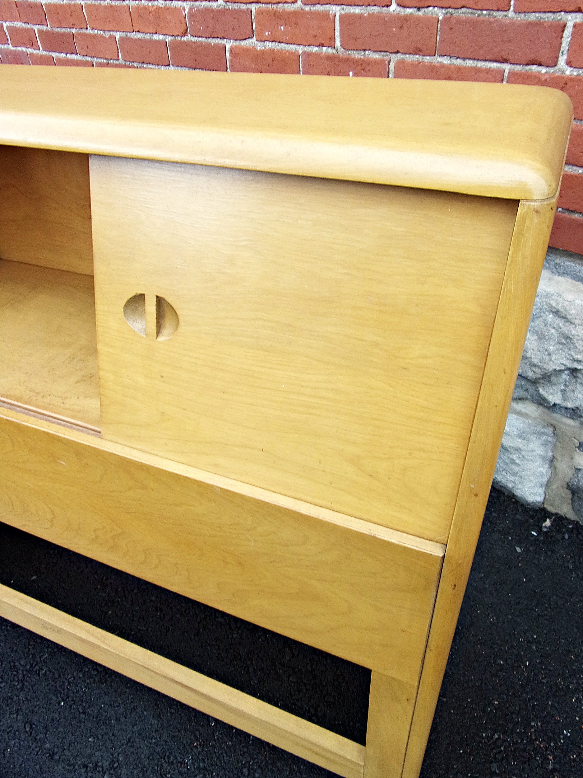 Vintage Heywood Wakefield Twin Headboard Wheat Mid Century Etsy