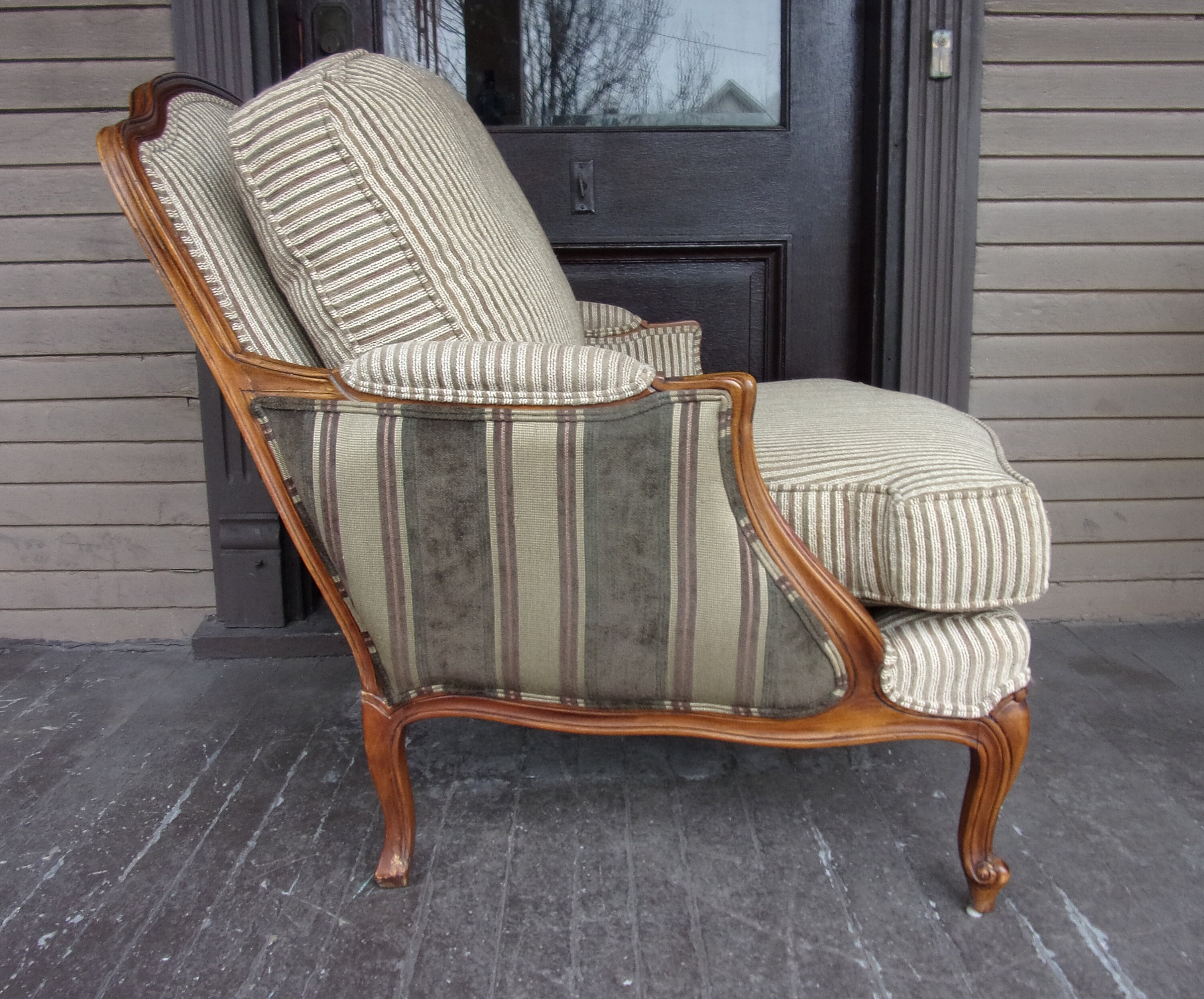 Vintage Bergere Lounge Chair PAIR Ethan Allen French Louis XV Etsy