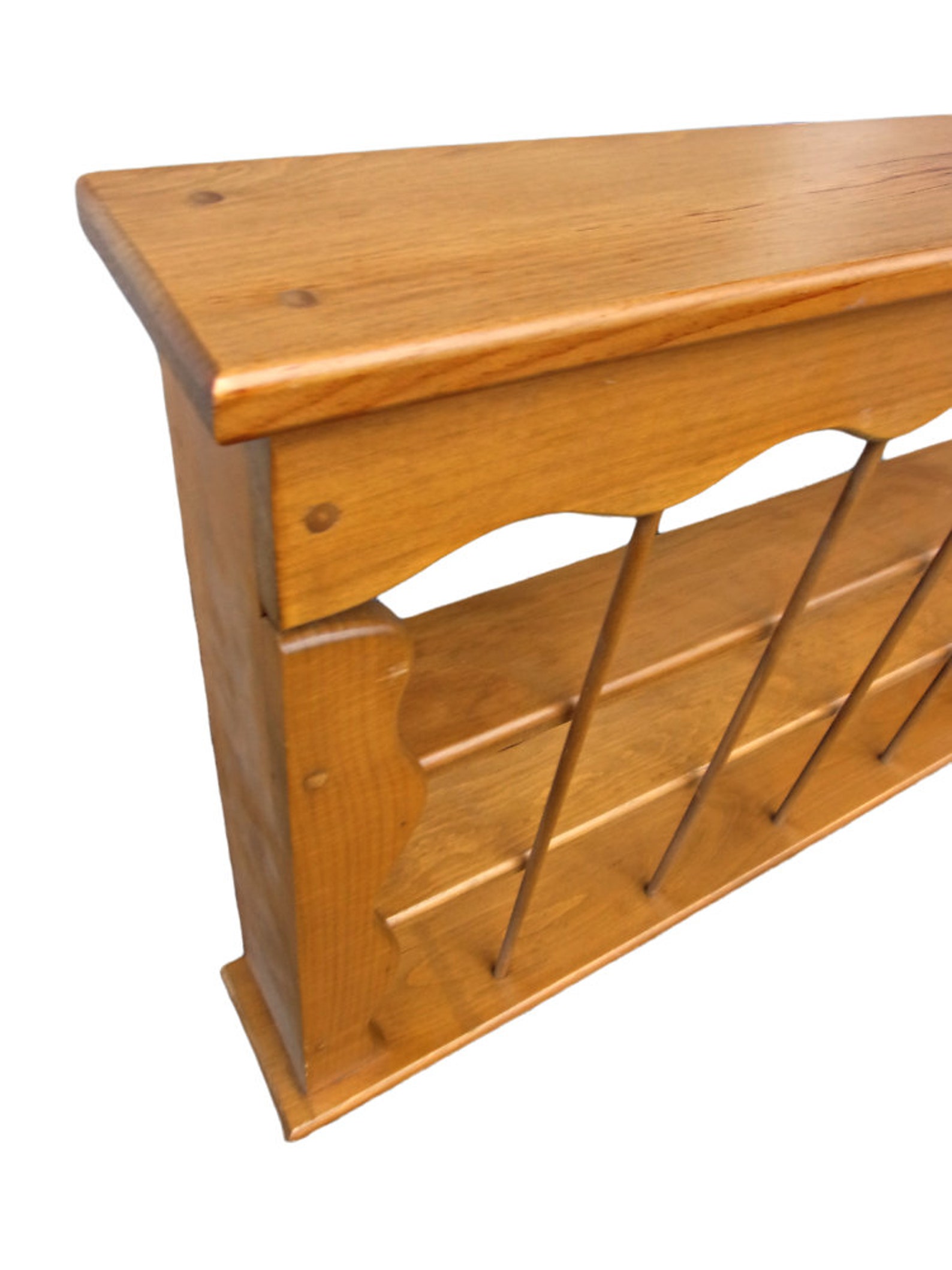 Vintage Wall Shelf for Teacup Display Wood Pine Wall Shelf Etsy