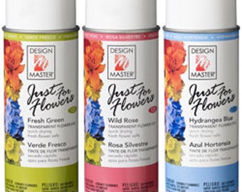 Design Master Just For Flowers  Spray Floral Paint Dye  /  Free Shipping on Additional Cans
