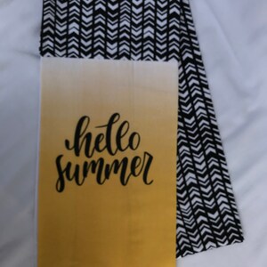Kitchen Towel Scarf - Hello Summer