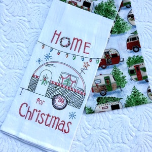 Kitchen Towel Scarf - Home For Christmas