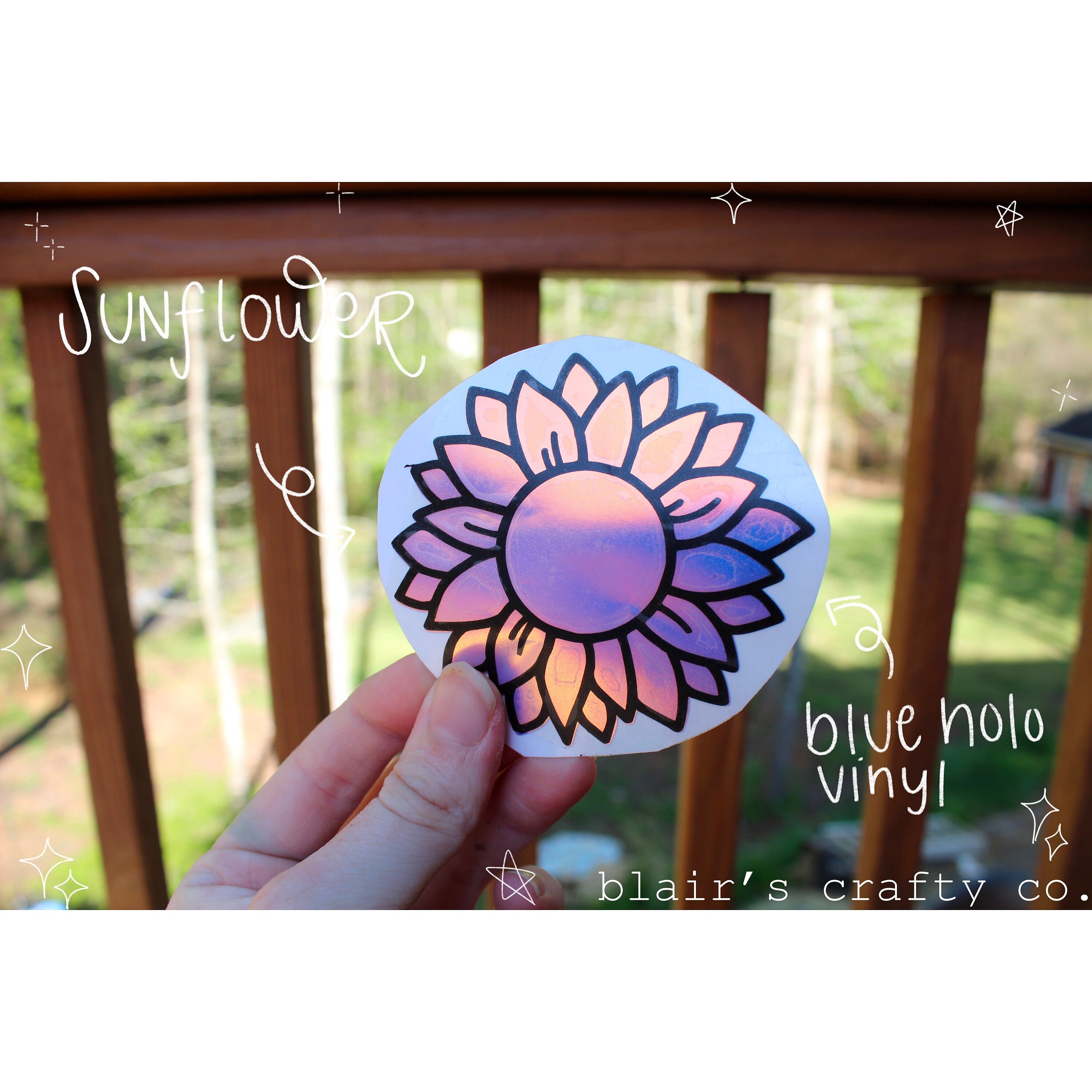 Layered Holographic Vinyl Decals Etsy