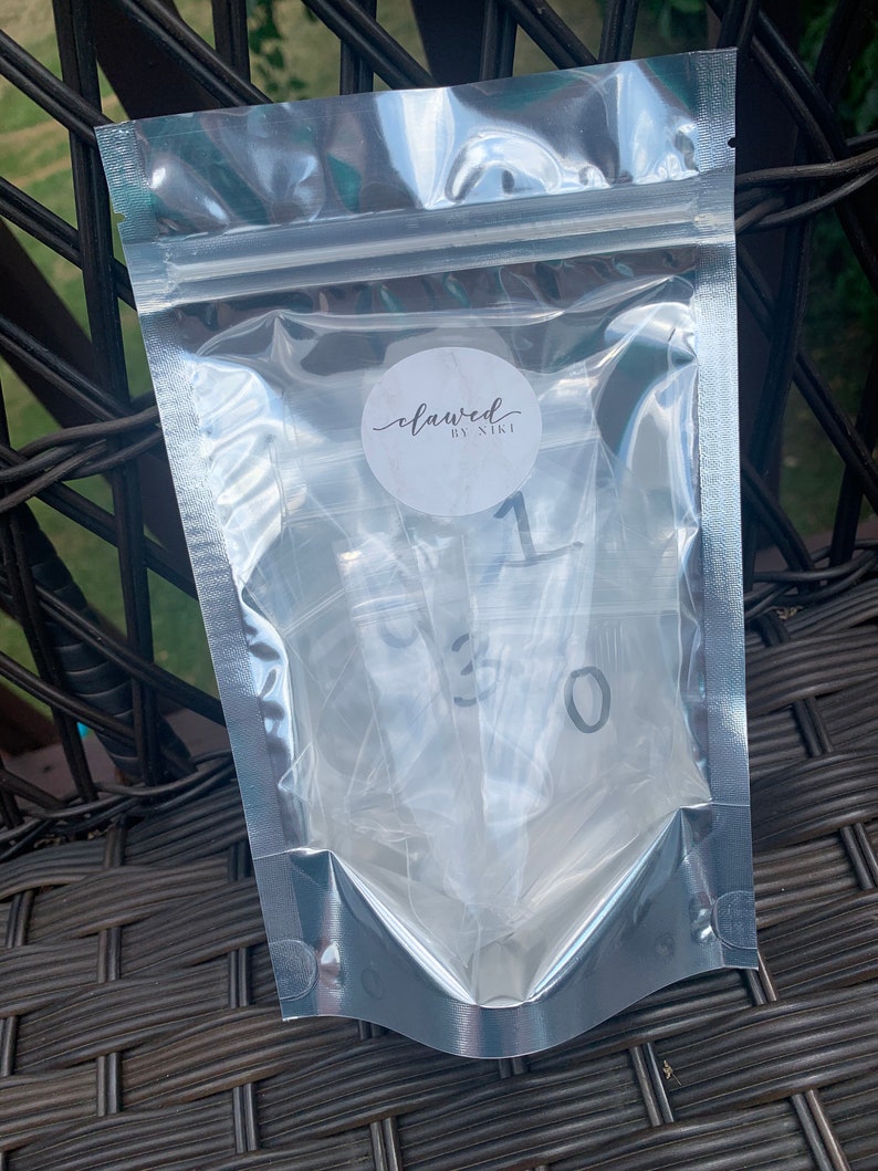 Full Cover 100 Piece Blank Press on Nails STILETTO Etsy