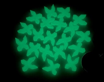 20x Excision Kandi Beads Glow In The Dark Green 3D Printed