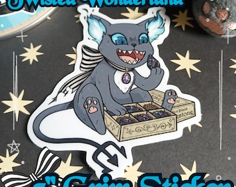 Twisted Wonderland Grim 3" Vinyl Sticker