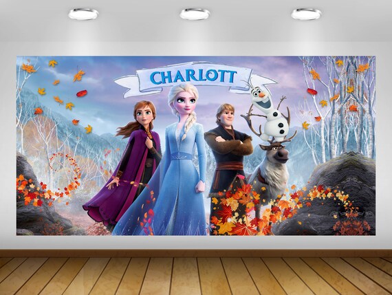 Frozen 2 Inspired Theme Backdrop Frozen 2 Decoration Frozen Etsy