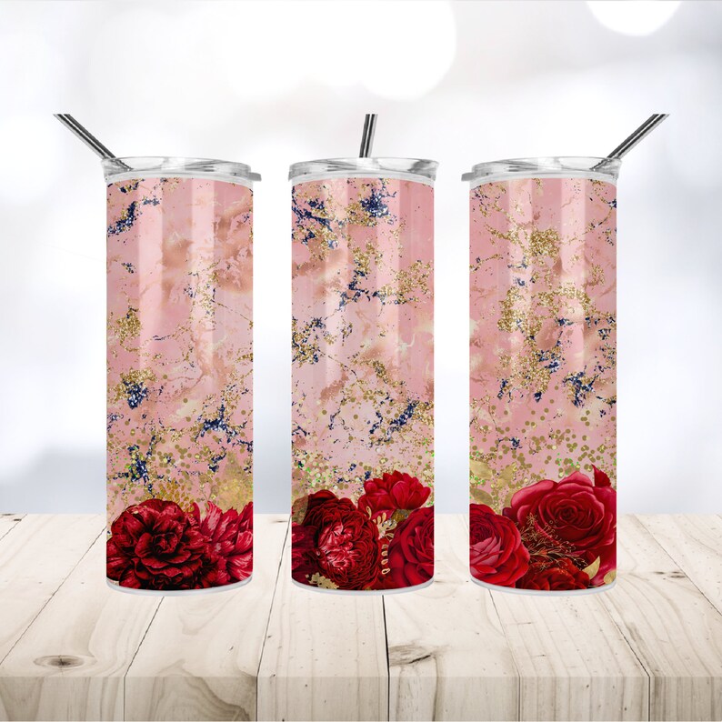 20 Oz Skinny Tumbler Sublimation Png Agate Glitter Tumbler - Etsy