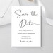 DIY Save The Date Template Wedding Announcement Printable | Etsy