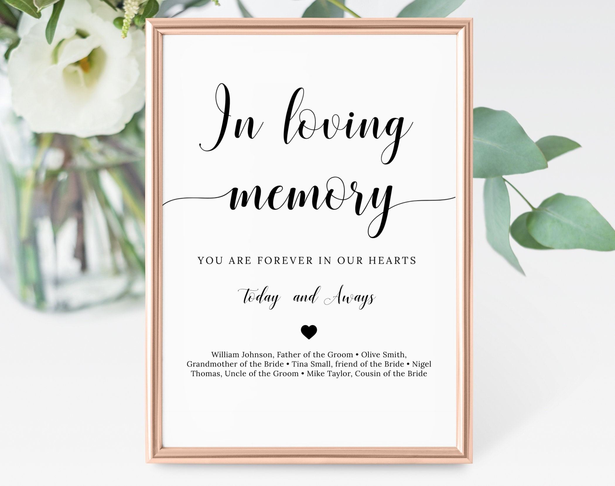 In Loving Memory Template Free Download Printable Templates